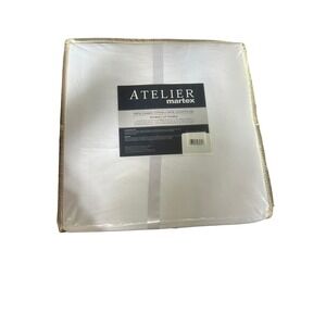 ATELIER MARTEX White Full Sheet Set 400 THREADS Square Inch 100% Combed Cotton